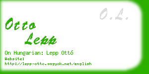 otto lepp business card